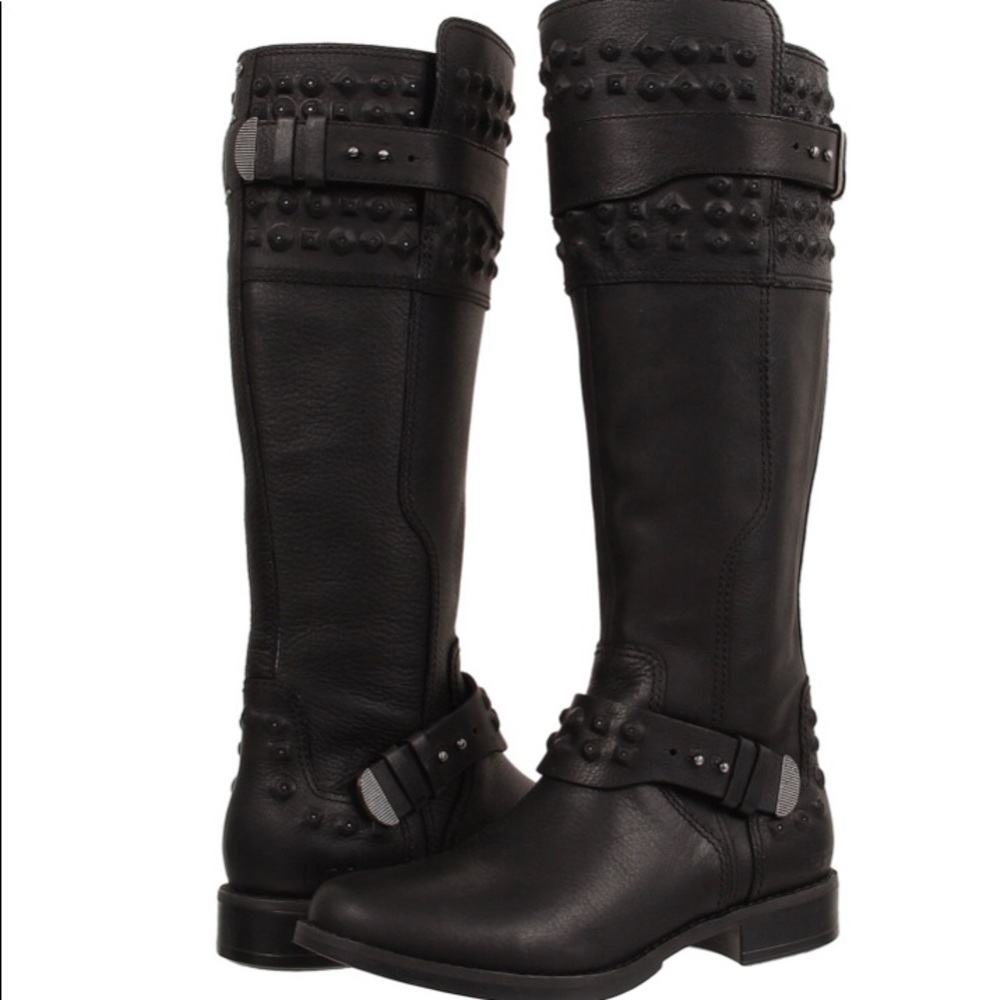 GUC Black Dayle Motorcycle Boots size 8